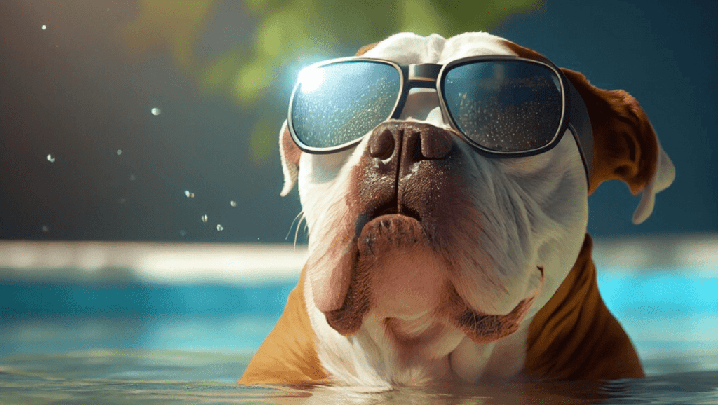 English Bulldogs Swim